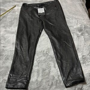 Zara Shiny Black Leggings